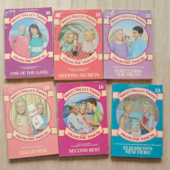 Sweet Valley Twins Book Set Teen Fiction Reading Set Of 6 Books Vintage 1980's - Picture 1 of 11